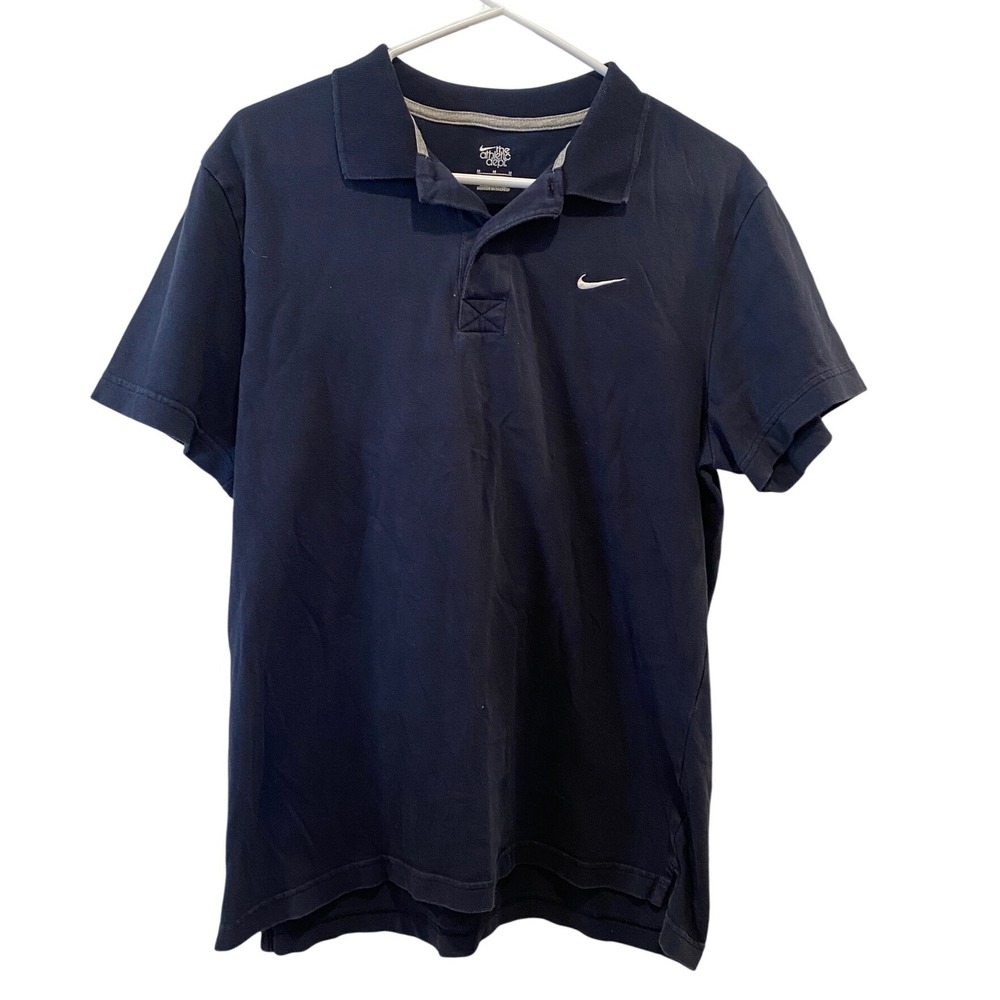 Nike The Athletic Dept. Polo Shirt Mens‎ Medium Blue Short Sleeve Casual
